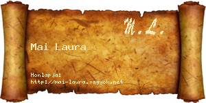 Mai Laura névjegykártya
